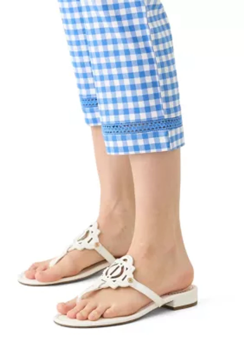 Women's Crochet Trim Mill Crop Pants