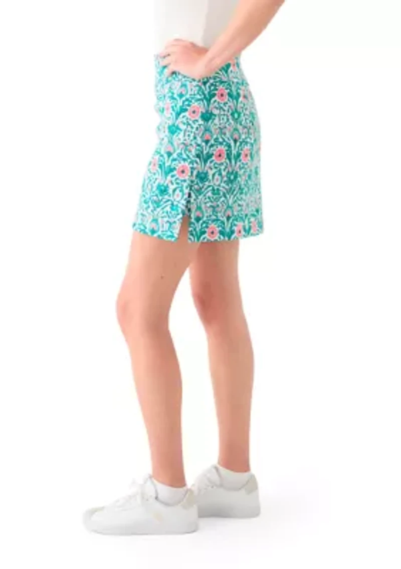 Women's Millennium Side Slit Printed Skort