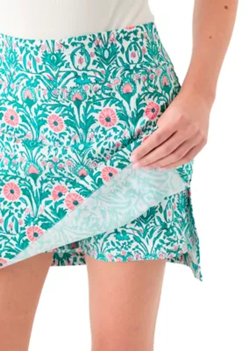 Women's Millennium Side Slit Printed Skort