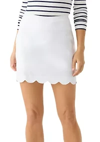 Women's Mill Scalloped Hem Skort