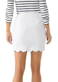 Women's Mill Scalloped Hem Skort