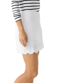 Women's Mill Scalloped Hem Skort