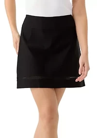 Women's Crochet Trim Skort