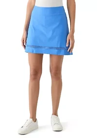 Women's Crochet Trim Skort