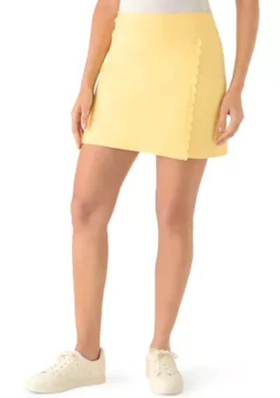 Women's Scalloped Trim Mill Skort