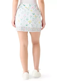 Petite Scallop Trim Mill Skort