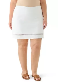 Plus Mill Crochet Trim Skort