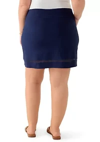 Plus Mill Crochet Trim Skort