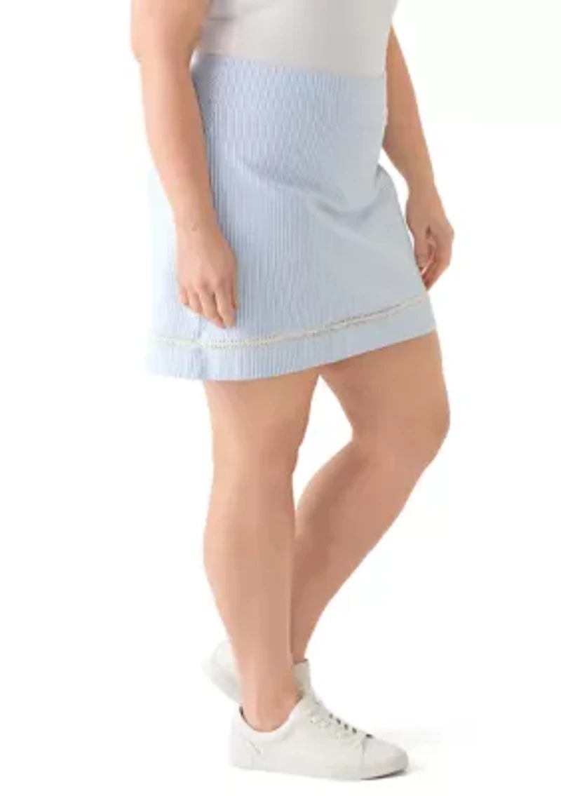 Plus Mill Crochet Trim Skirt