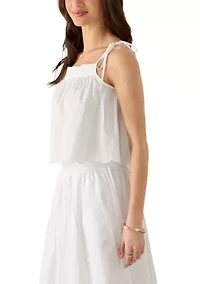 Women's Tie Shoulder Tank Top