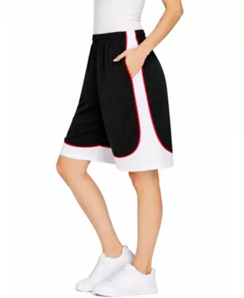 Jump Start Women's Loose Fit Lightweight Breathable Moisture Wicking Mesh Shorts