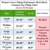 Jump Start Women's Loose Fit Moisture-Wicking Performance Shorts