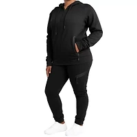 Blu Rock Women's Loose Fit Tech Fleece Hoodie & Jogger Set