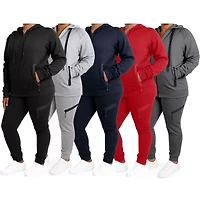 Blu Rock Women's Loose Fit Tech Fleece Hoodie & Jogger Set