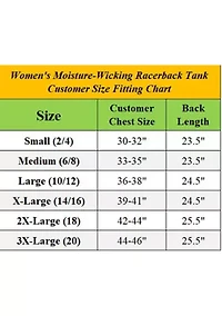 Women's Moisture Wicking Racerback Tank