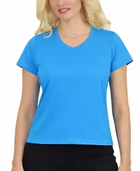 Galaxy Divatee Women’s Relaxed Fit V-Neck Short Sleeve T-Shirt