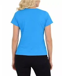 Galaxy Divatee Women’s Relaxed Fit V-Neck Short Sleeve T-Shirt