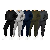 Blu Rock Women's Loose Fit Full-Zip Hoodie and Jogger Sweatpants Matching, 2-Piece Set