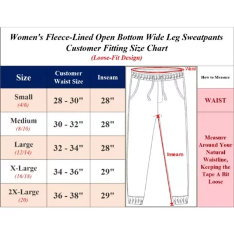 Heavyweight Wide Leg Loose Fit Fleece Sweatpants-3 Pack