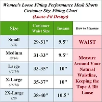 Jump Start Women's Loose Fit Premium Active Moisture Wicking Workout Mesh Shorts With Trim-5 Pack