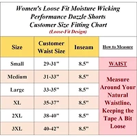 Jump Start Women's Loose Fit Moisture-Wicking Performance Dazzle Shorts