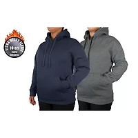 Blue Ice Women's Loose Fit Super Heavyweight Fleece-Lined Pullover Hoodie-2 Pack