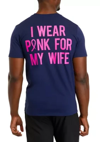 Short Sleeve Breast Cancer Awareness Graphic T-Shirt