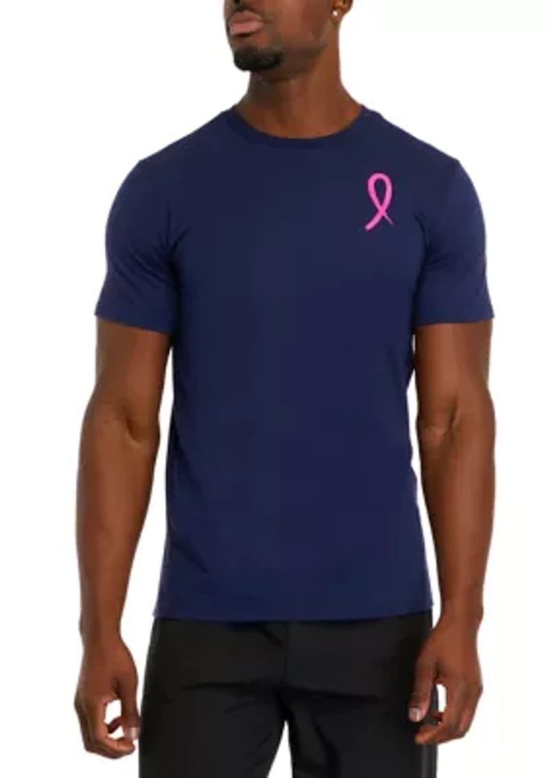 Short Sleeve Breast Cancer Awareness Graphic T-Shirt