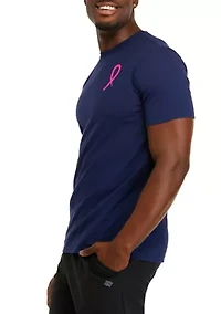 Short Sleeve Breast Cancer Awareness Graphic T-Shirt
