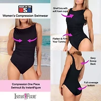High neck plus one piece swimsuit