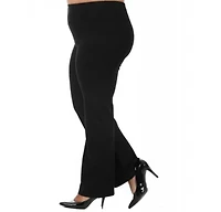 Elastic Waist Wide Leg Pant
