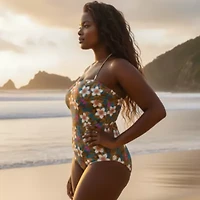 Bandeau one piece Swimsuit