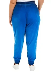 Plus Washed Velour Joggers