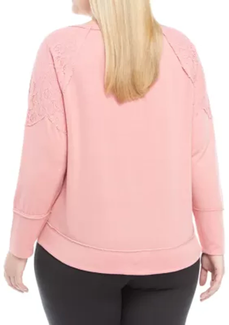 Studio Plus Hacci Shoulder Detail Sweatshirt