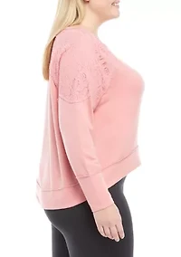 Studio Plus Hacci Shoulder Detail Sweatshirt