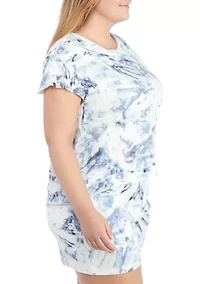 Studio Plus Terry Ruffle Sleeve T-Shirt