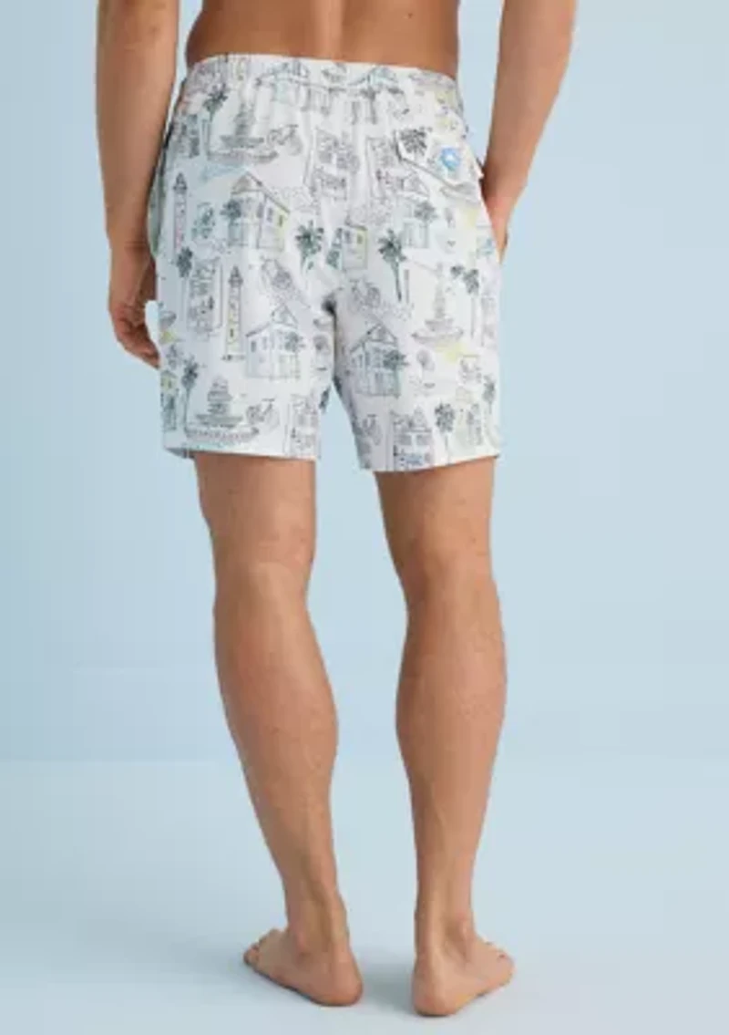 Sewing Down South x Crown & Ivy™ Jerry 7" Swim Trunks
