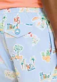 Sewing Down South x Crown & Ivy™ Breaker Printed 7" Swim Trunk