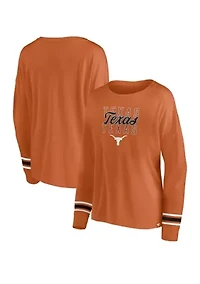 NCAA Texas Longhorns Long Sleeve Stripe Arm T-Shirt