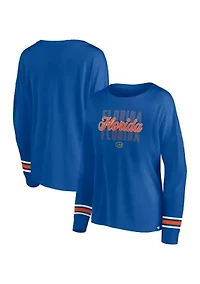 NCAA Florida Gators Long Sleeve Stripe Arm T-Shirt
