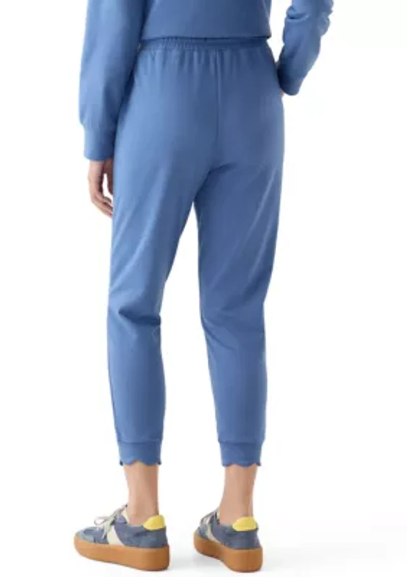 Women's Scallop Hemmed Joggers
