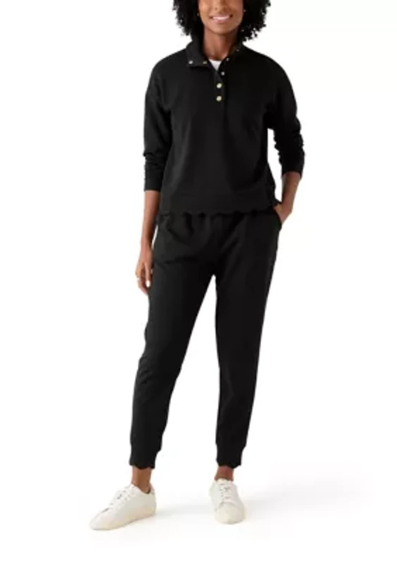 Women's Scallop Hemmed Joggers