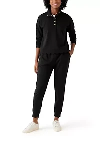 Women's Scallop Hemmed Joggers