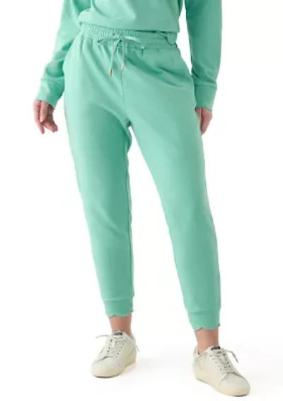 Petite Scallop Hem Joggers