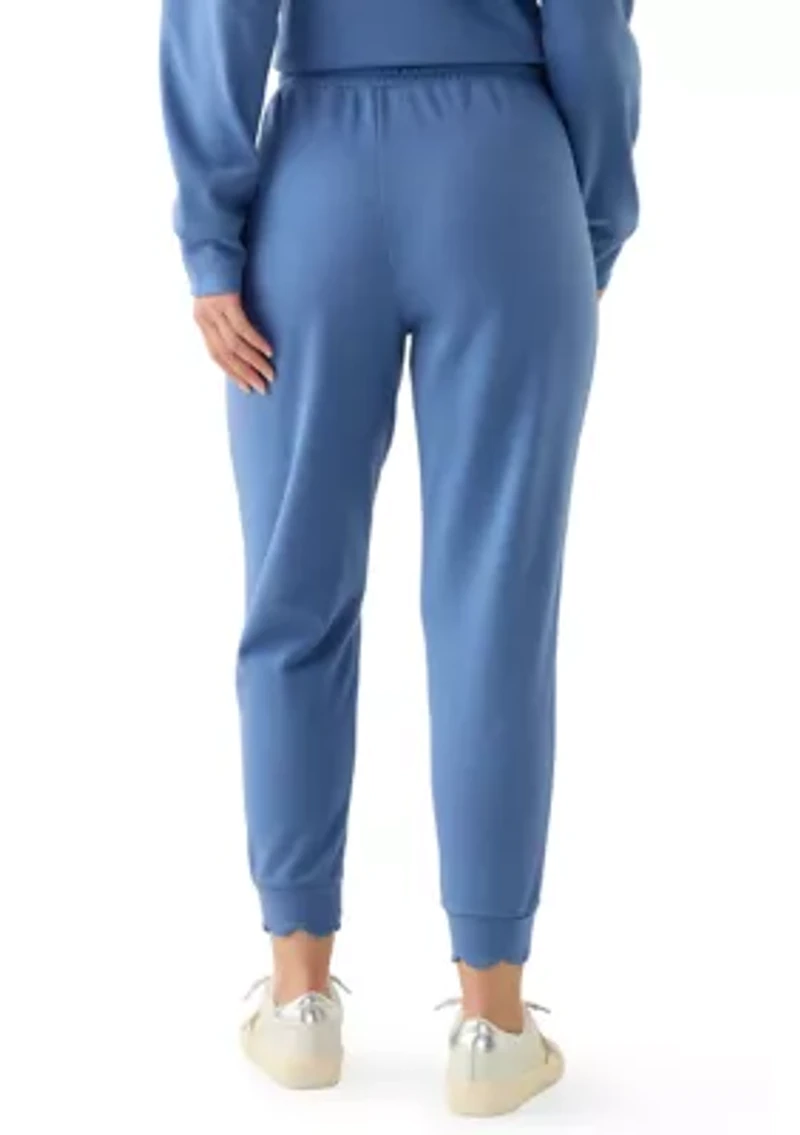 Petite Scallop Hem Joggers