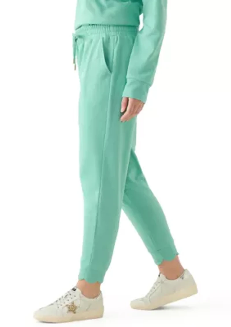 Petite Scallop Hem Joggers