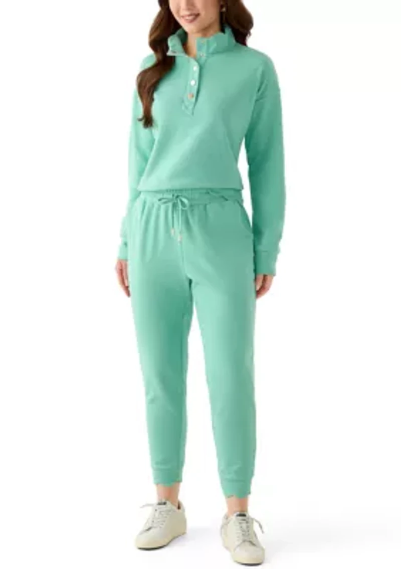 Petite Scallop Hem Joggers