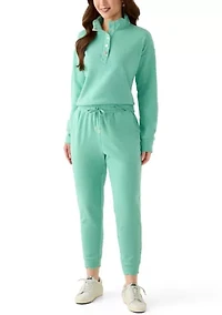Petite Scallop Hem Joggers