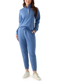 Petite Scallop Hem Joggers