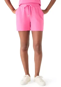 Women's Solid Elastic Waist Shorts